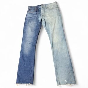 JOHN VARVATOS Women’s Two Tone Split Jeans Size 31 Distressed